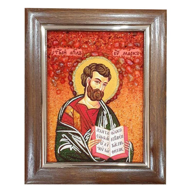 Икона из янтаря Святой Апостол Марк