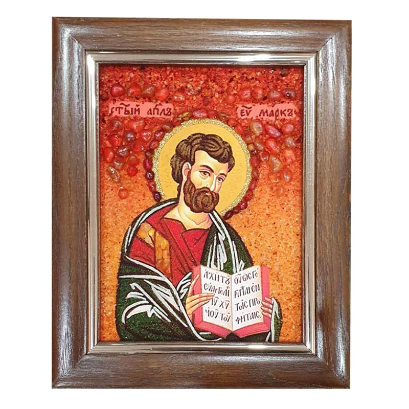 Икона из янтаря Святой Апостол Марк