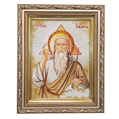 Икона из Янтаря Господь Саваоф