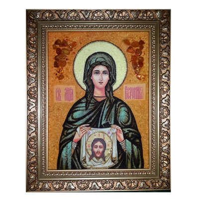 Икона янтарь Святая Вероника