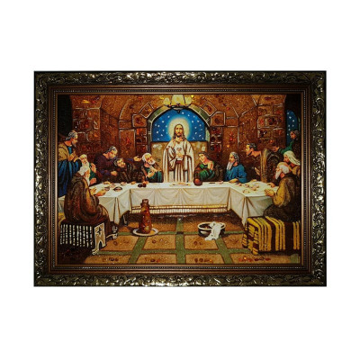 Икона из янтаря Тайная вечеря 
